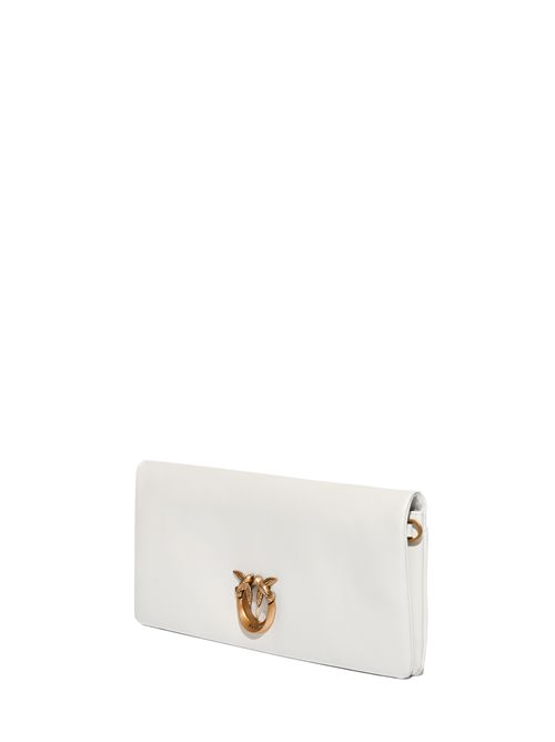Pochette a tracolla media Love Click Soft Horizontal in pelle Bianco PINKO | 106022 A0QOZ15Q